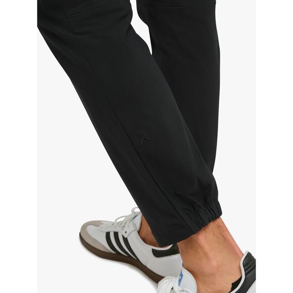 Cuts Mens Stretch Slim Fit AO Jogger Pants Black Size Large Wrinkle Resistant - Picture 4 of 16